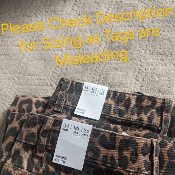 Leopard Print Culotte Jeans - Picture 9 of 9